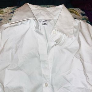CALVIN KLEIN LONG SLEEVE BUTTON UP DRESS SHIRT